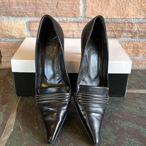Bruno Magli black kitten heels